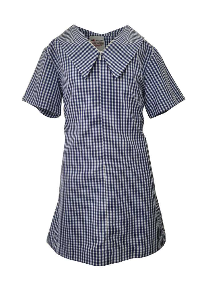 Banks Avenue School Summer Dress Royal/White