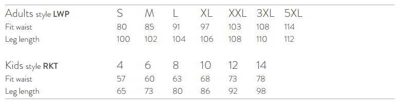 Size Guide